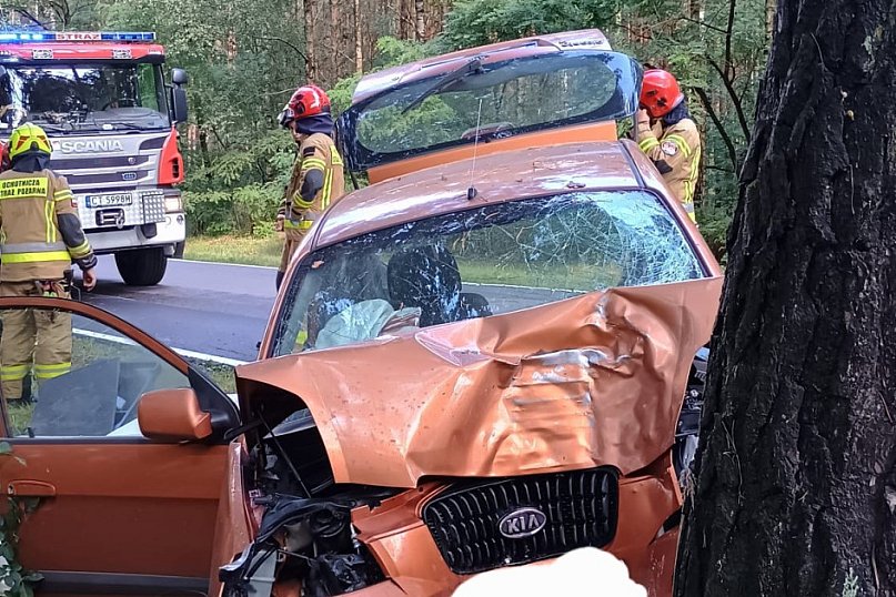 Kolizja pod Toruniem. Jedna osoba w szpitalu