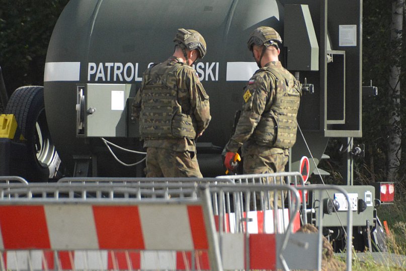 Saperzy na ul. Konstytucji 3 Maja w Toruniu