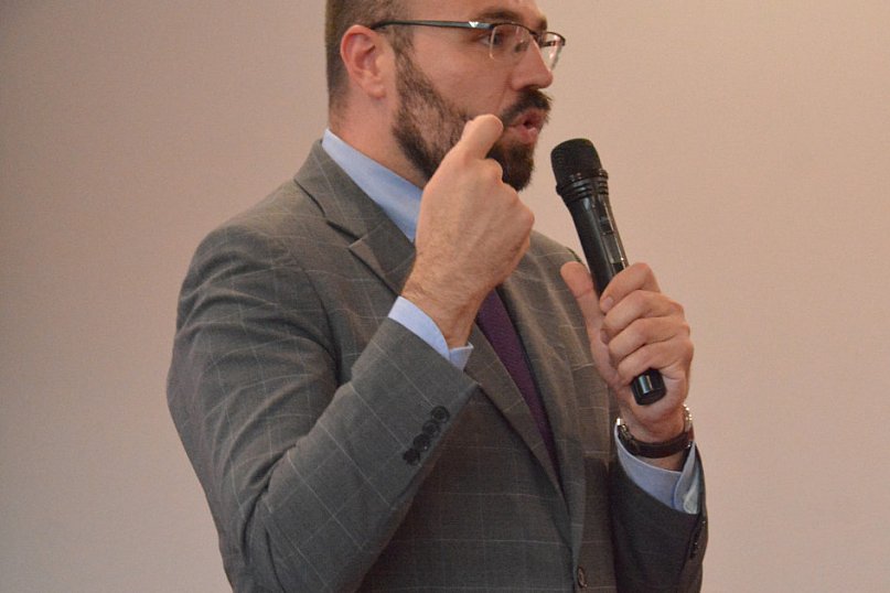 Krzysztof Szczucki na spotkaniu Klubu Gazety Polskiej