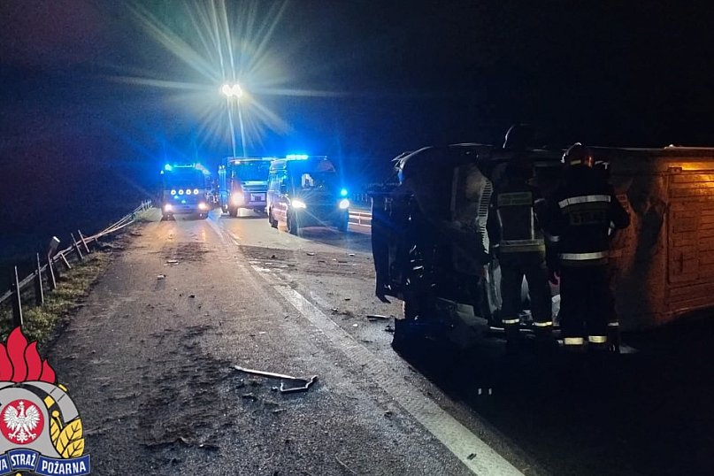 Wypadek na A1 pod Lubiczem