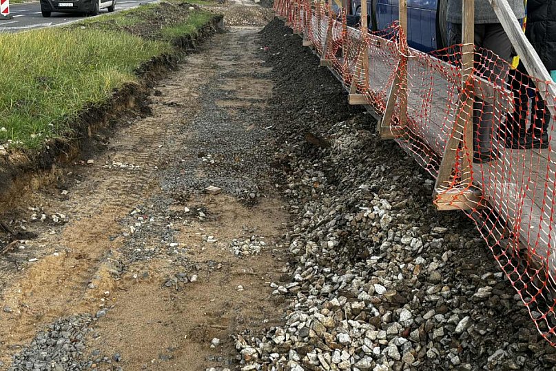 Remont torowiska na Skarpie