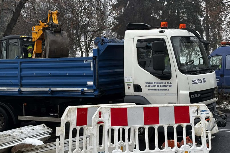 Naprawa wodociągu na Poznańskiej