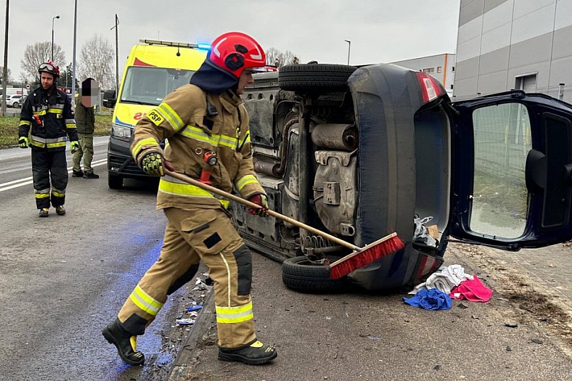 Wypadek na Dworcowej w Toruniu