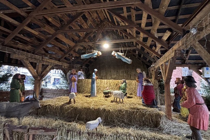 Szopka Bożonarodzeniowa na Rynku Nowomiejskim