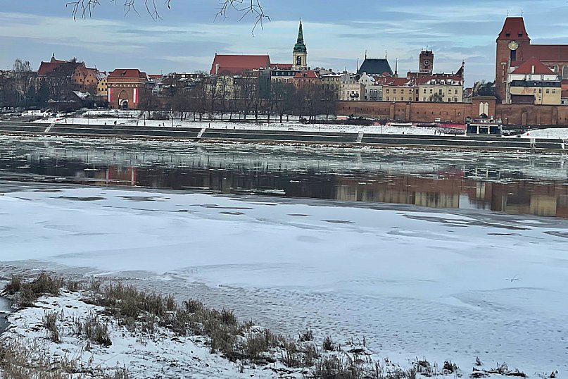 Tak wygląda Toruń zimą