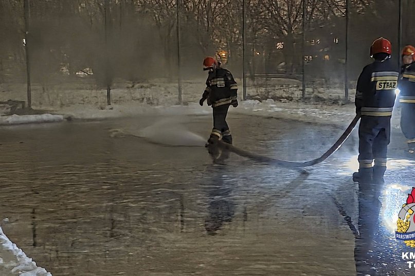 Miejsce zimowej zabawy