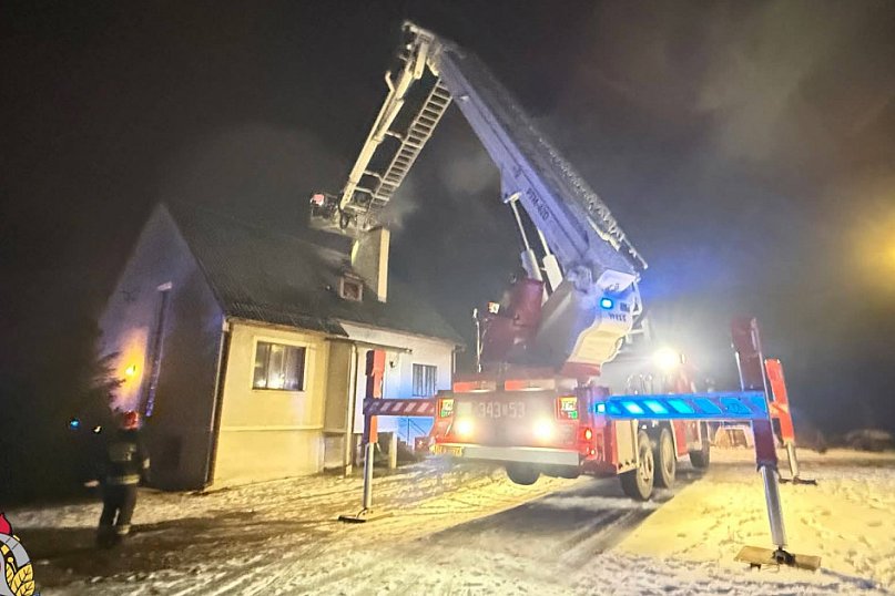 Pożar sadzy w kominie