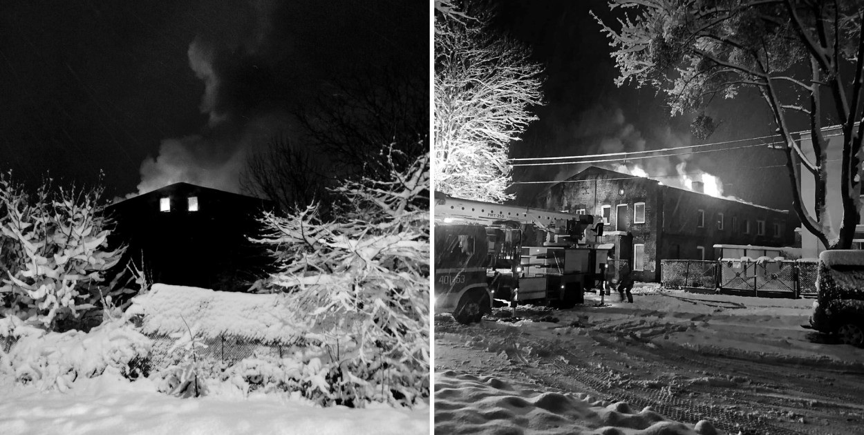 Miejsce pożaru przy ul. Narutowicza. W budynku odnaleziono ciało mężczyzny. Fot. DD Toruń