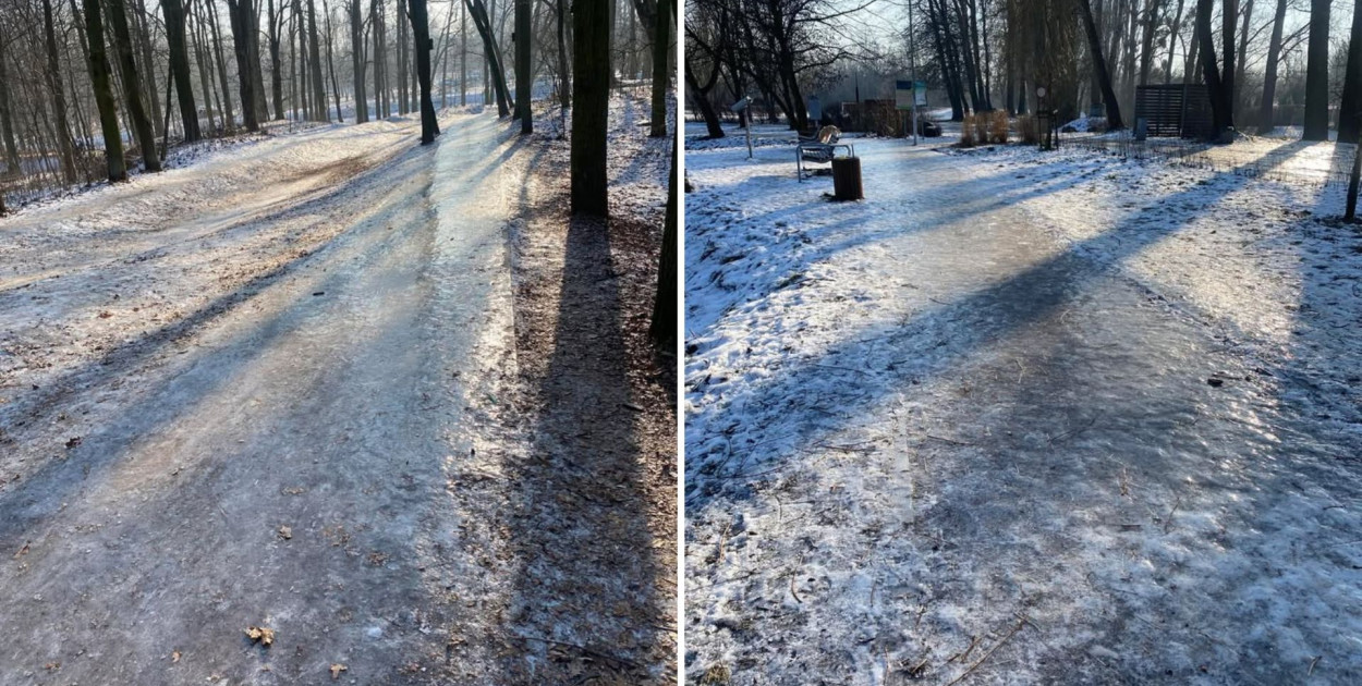 Lodowisko zamiast chodników. Na Bydgoskim Przedmieściu strach chodzić