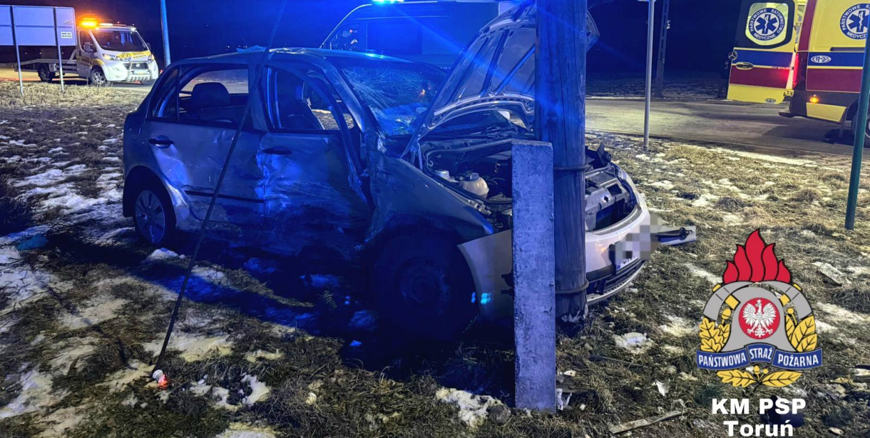 Wypadek na DK 91 pod Toruniem. Lądował śmigłowiec LPR [FOTO]