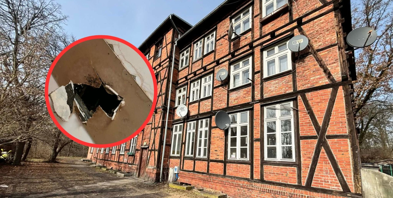 Strop runął w mieszkaniu z czwórką dzieci! Kolejny koszmar lokatorów Dybowskiej 6