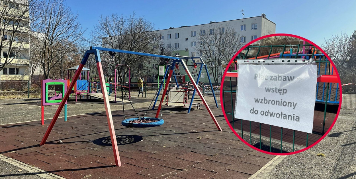 To na tym placu doszło do tragedii! Teren oznaczony taśmami. "Zakaz wstępu"