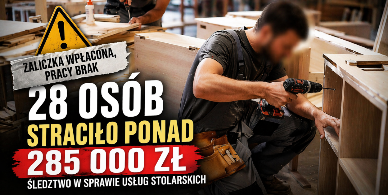 Zaliczki znikały. Lista poszkodowanych przez stolarzy z Aleksandrowa rośnie