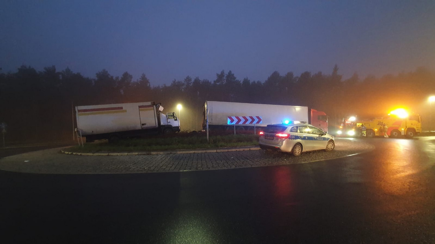 Wypadek przy ul. Łódzkiej w Toruniu   Fot Nadesłana